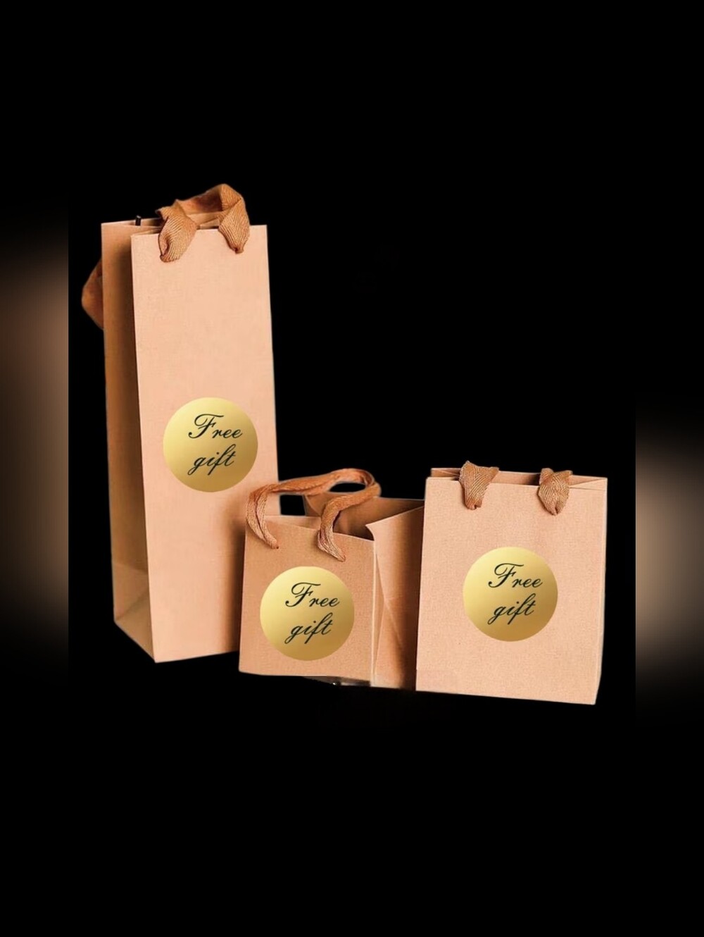 500ct. Gold "Free Gift" Round Stickers Bonus - 3 Random Polymailers - Picture 4 of 4